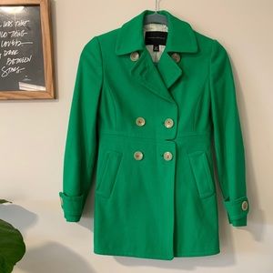 Kelly Green Pea Coat